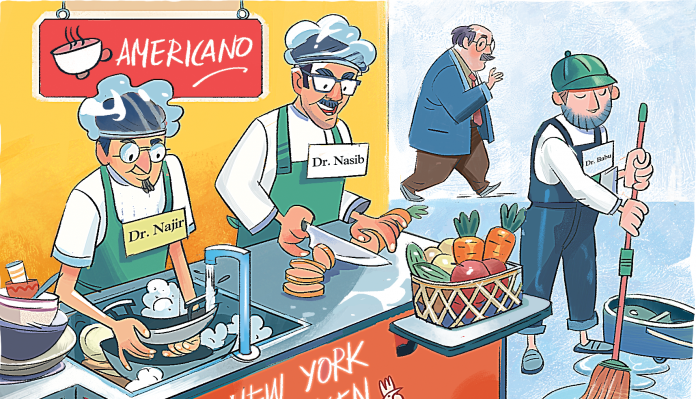 Phd cartoon coপ্রবাসে শ্রমিক হিসেবে যেতে চান ১,৯০০ পিএইচডি ধারীpy copy