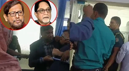 নূর তানভীরকে দেখেই ক্ষিপ্ত আহত শিক্ষার্থীরা, মুহূর্তেই কিল ঘুষি