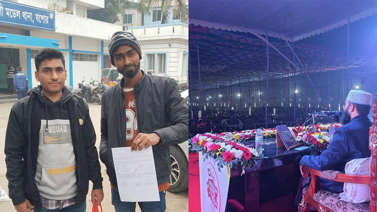 আজহারীর মাহফিল শেষে জিডি করতে থানায় ভুক্তভোগীদের ভিড়