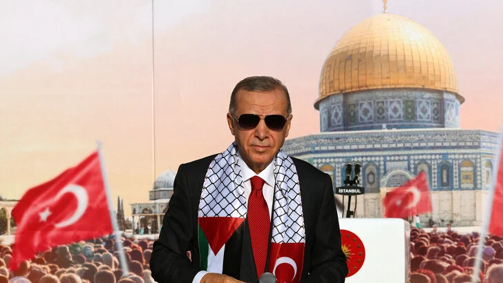 ফিলিস্তিন দখল করার ঘোষণা দিলেন এরদোয়ান?