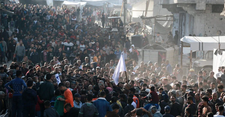 গাজায় হামাসবিরোধী বড় বিক্ষোভ