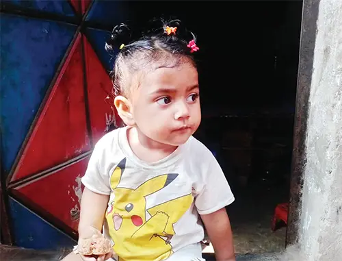 Tanisha, a one and a half year old expatriate child