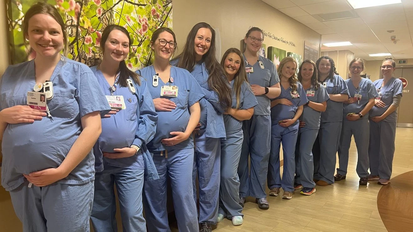14 nurses from the same hospital are pregnant at the same time!