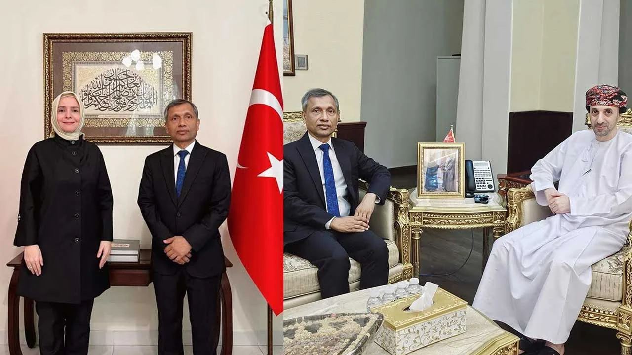 Bangladeshi envoy pays courtesy call on turkish oman ambassadors