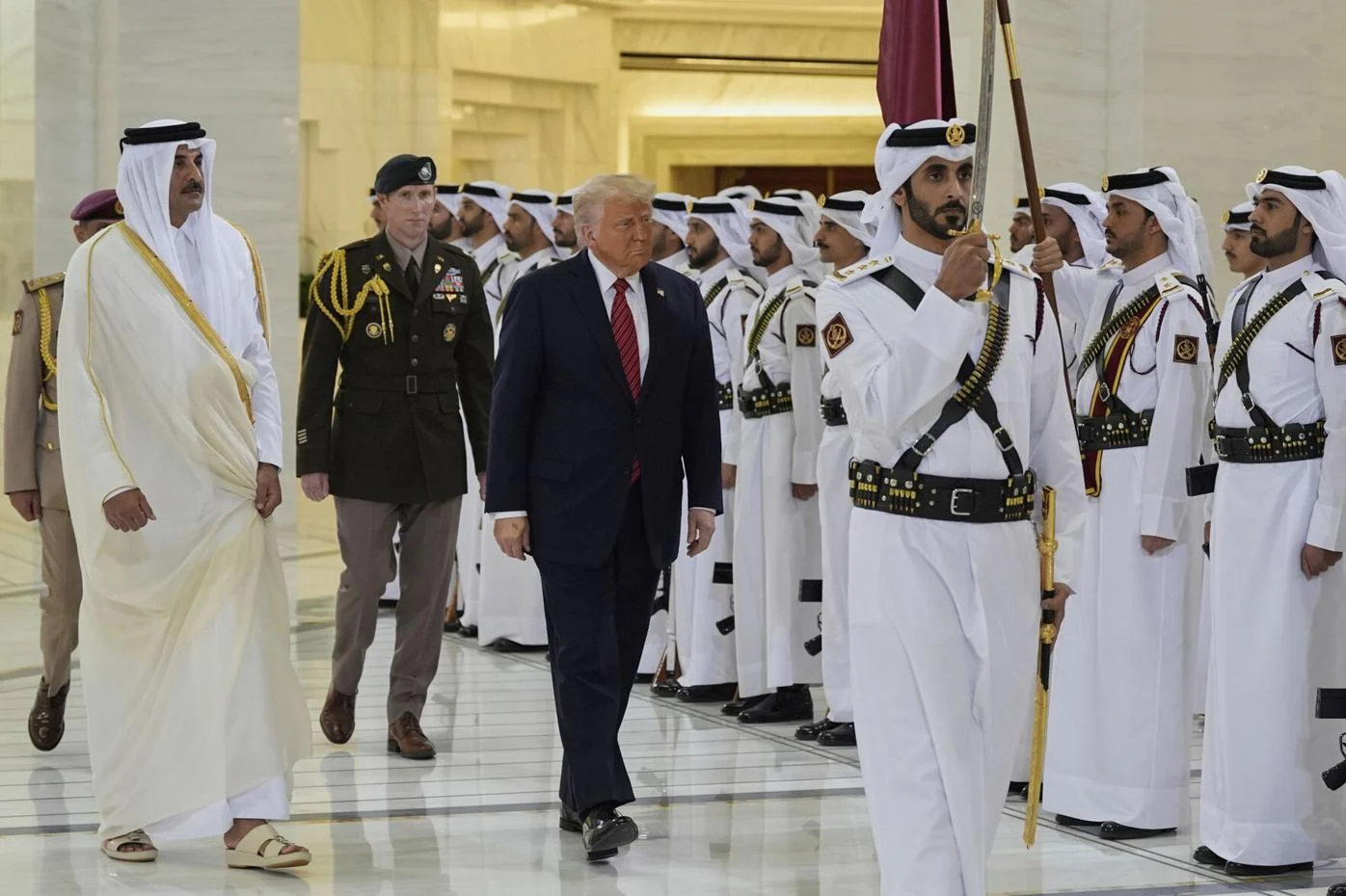 Donald trump in qatar after saudi visit