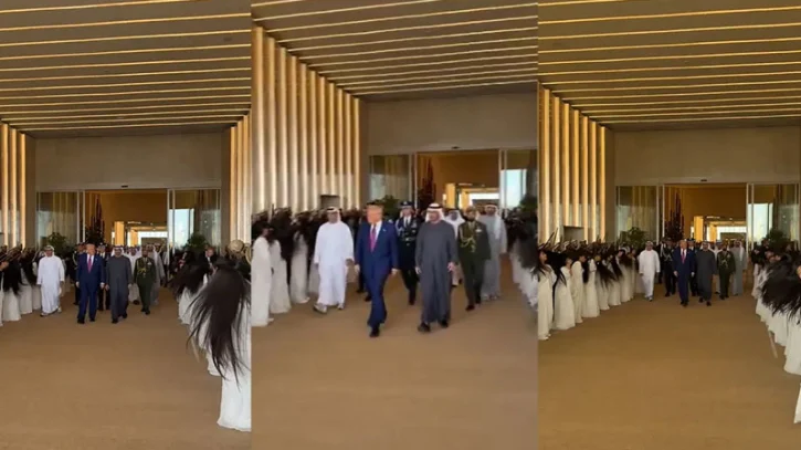 The dance used to welcome trump in the emirates is also popular in oman