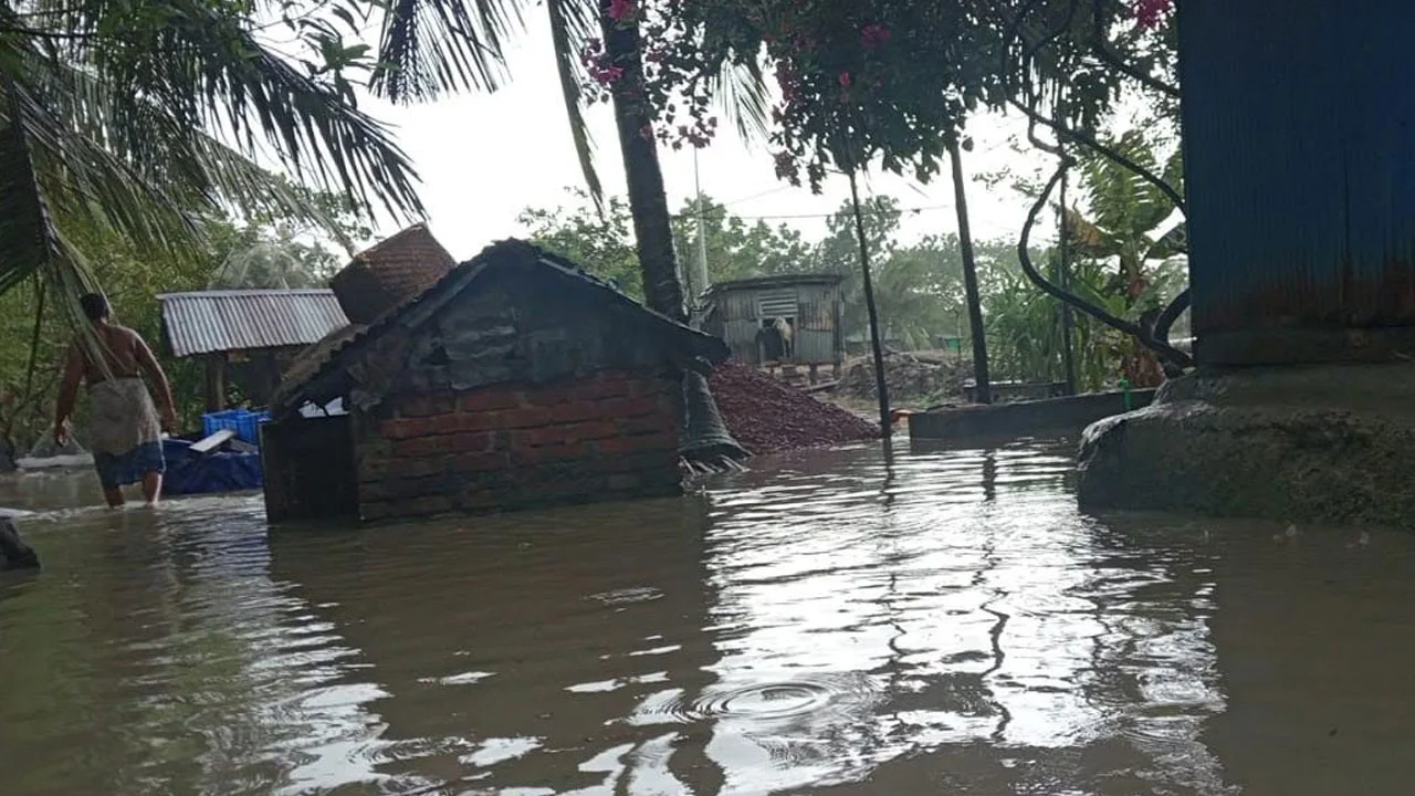 Wedding not stopped by high tide, bride and groom arrive by boat