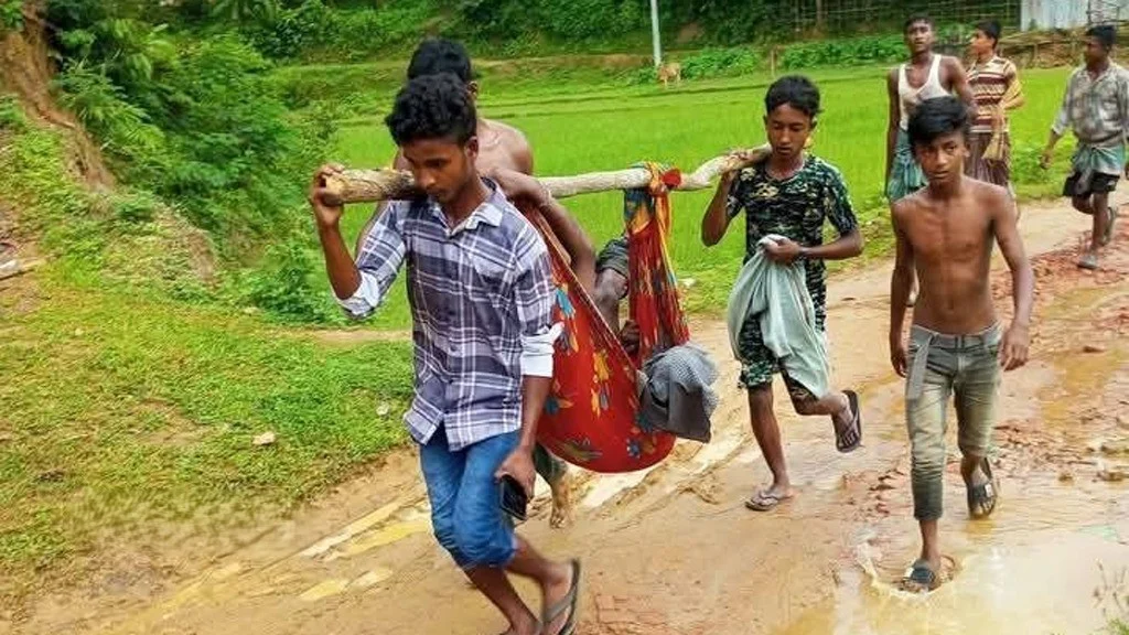 A teenager's leg was blown off by a landmine explosion on the border.