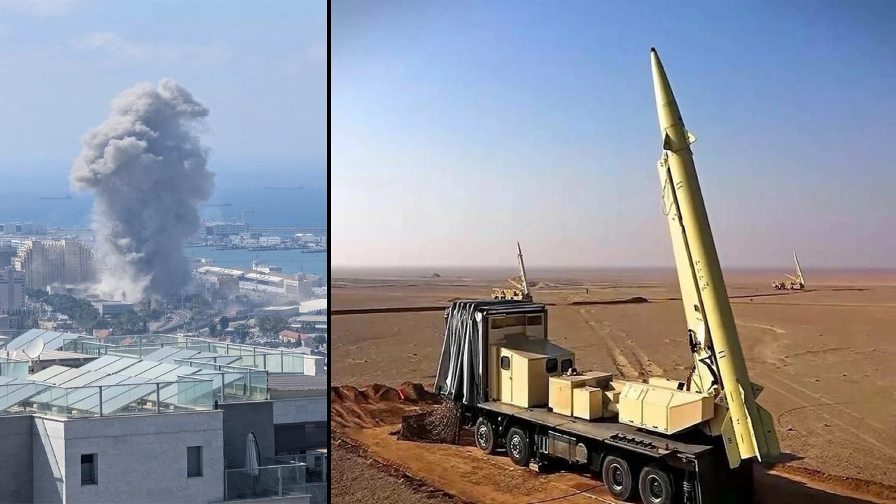 Iran fires 5 missiles at israel