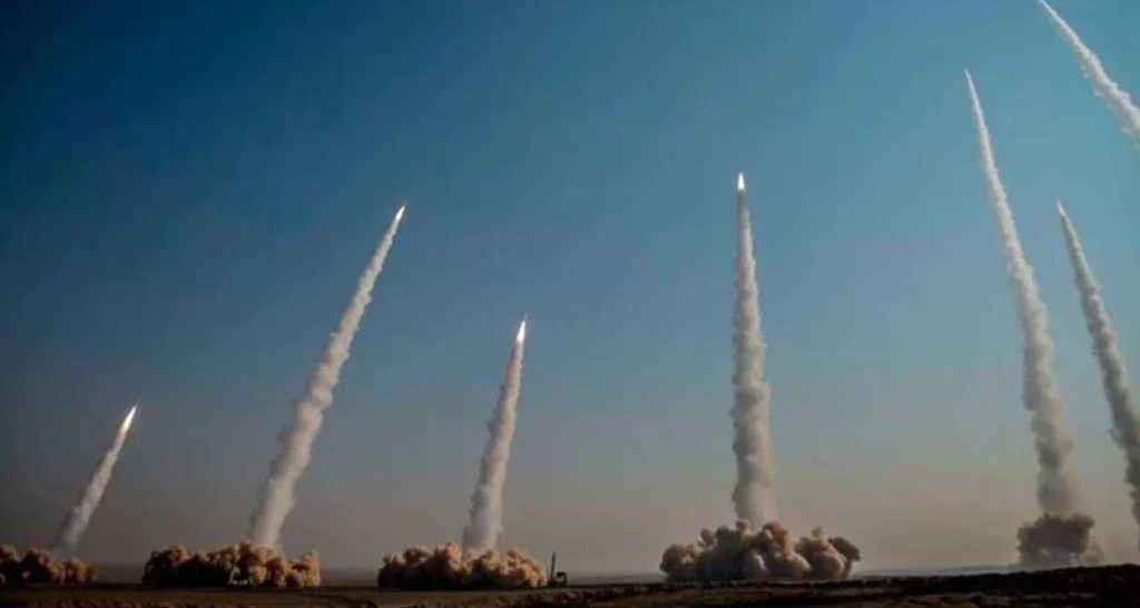 Iran launches missiles in a fit of rage