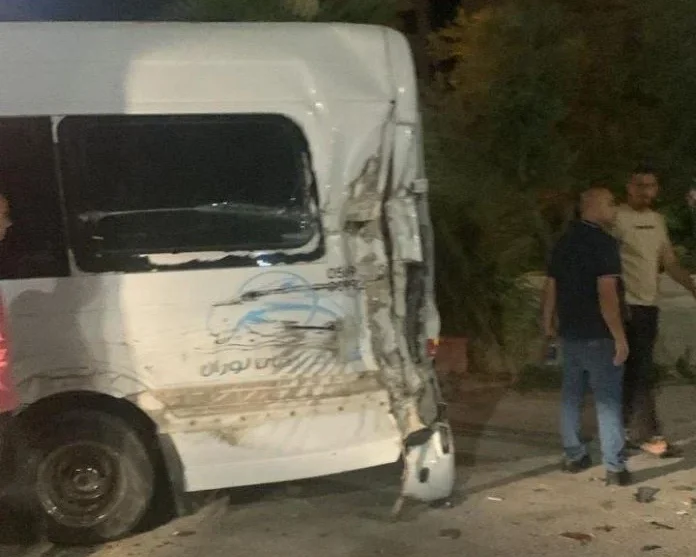 Israeli military vehicle hits bus carrying pilgrims