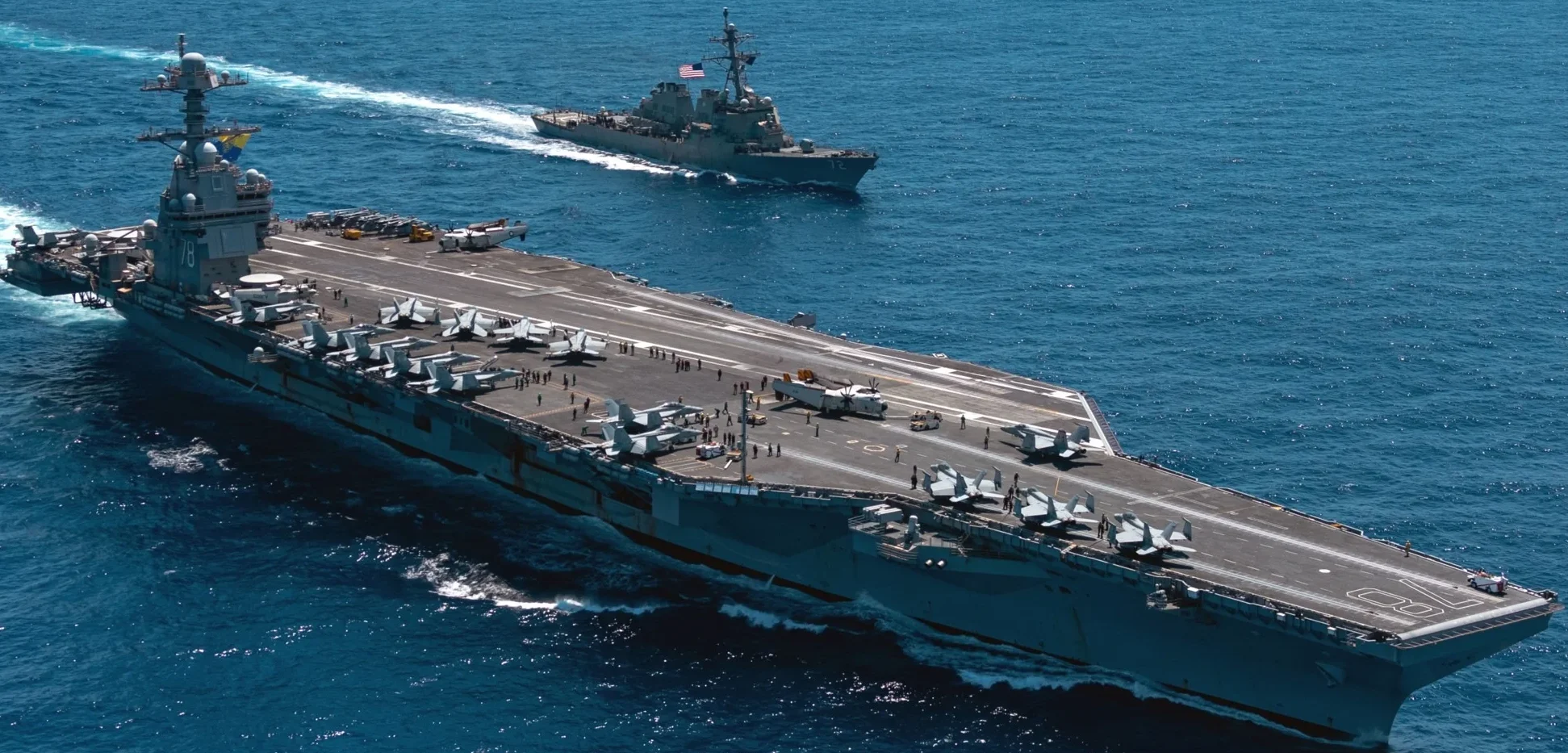 Large nuclear warship heading towards iran