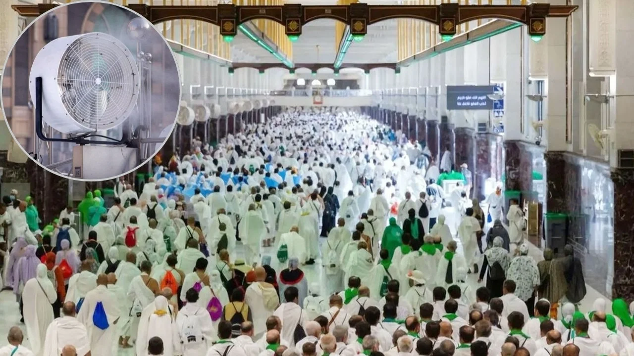 The world's largest air conditioner has been installed in the kaaba compound