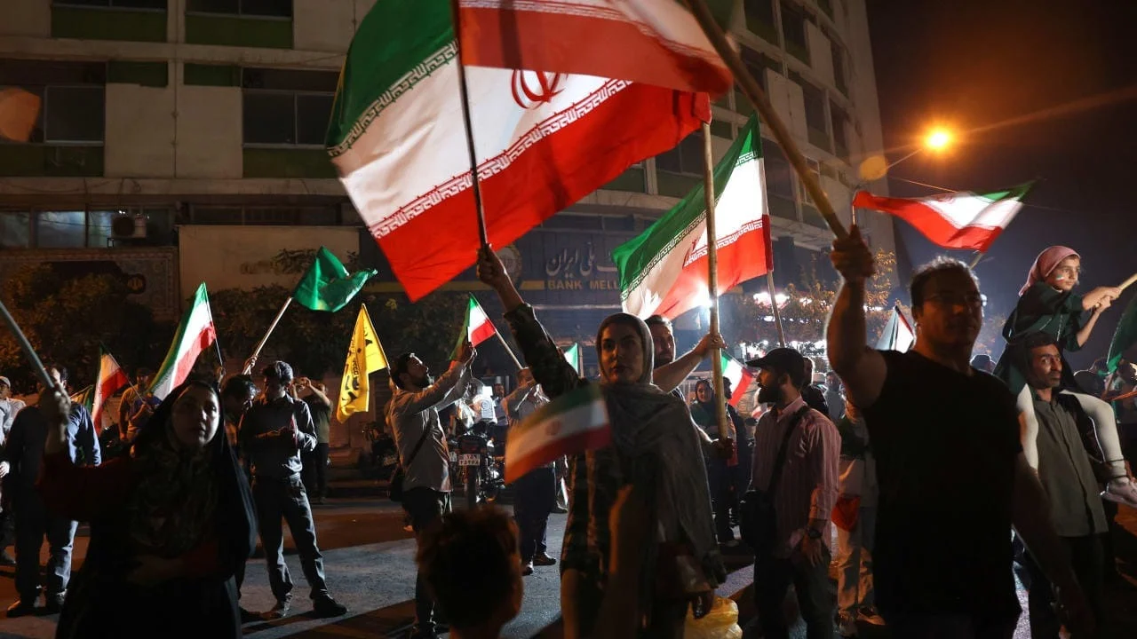 Victory celebrations across iran