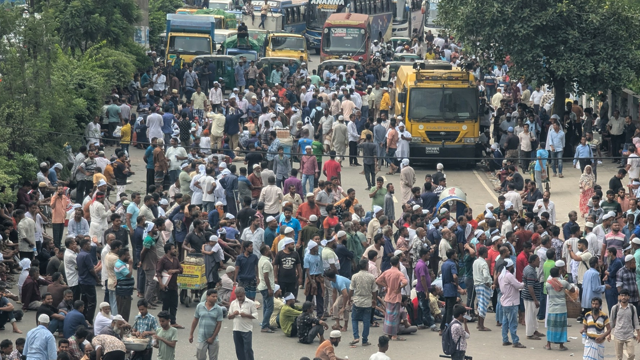 Airport road is closed.