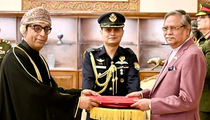 President receives credentials of oman's new ambassador to bangladesh
