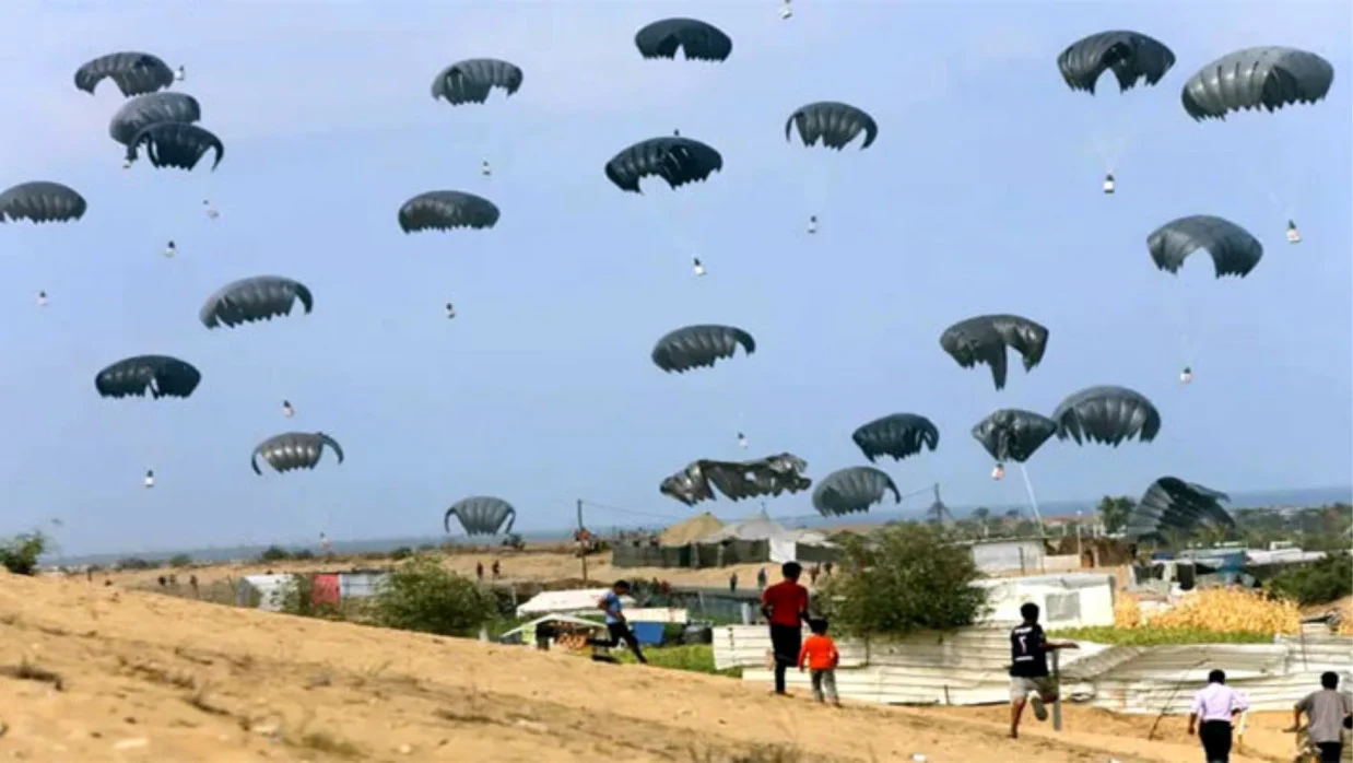 Two neighboring countries will rain aid on gaza