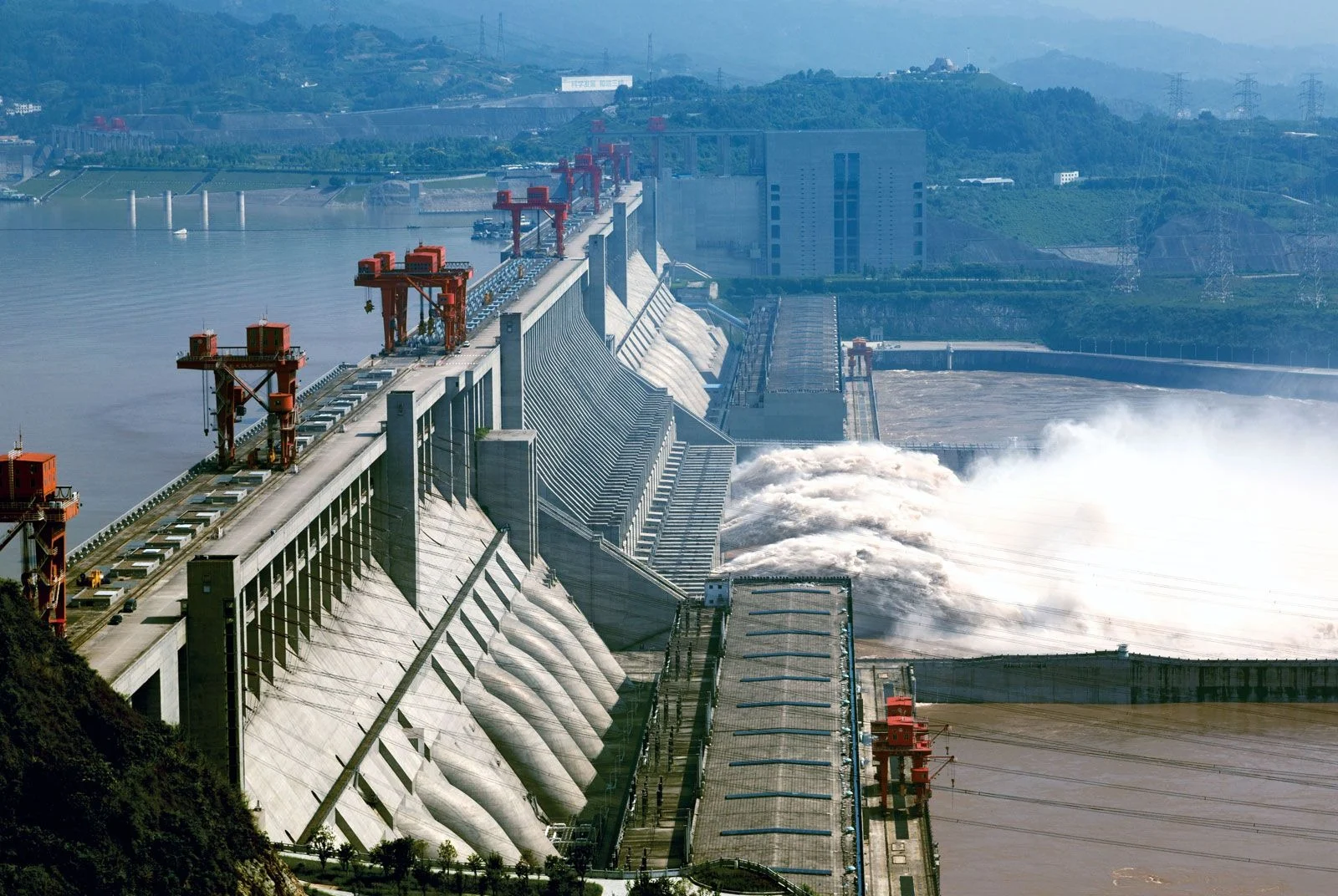 Yichang three gorges dam yangtze