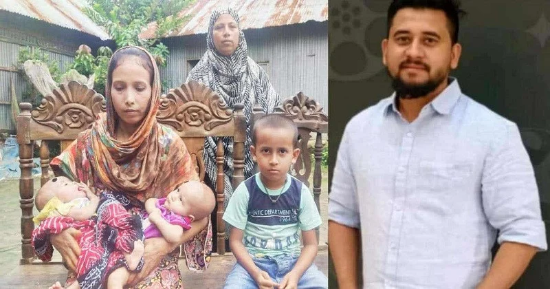 Expatriate's family throws out wife after giving birth to twins