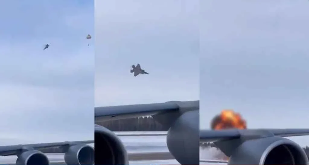 F 35 aircraft crashes on runway
