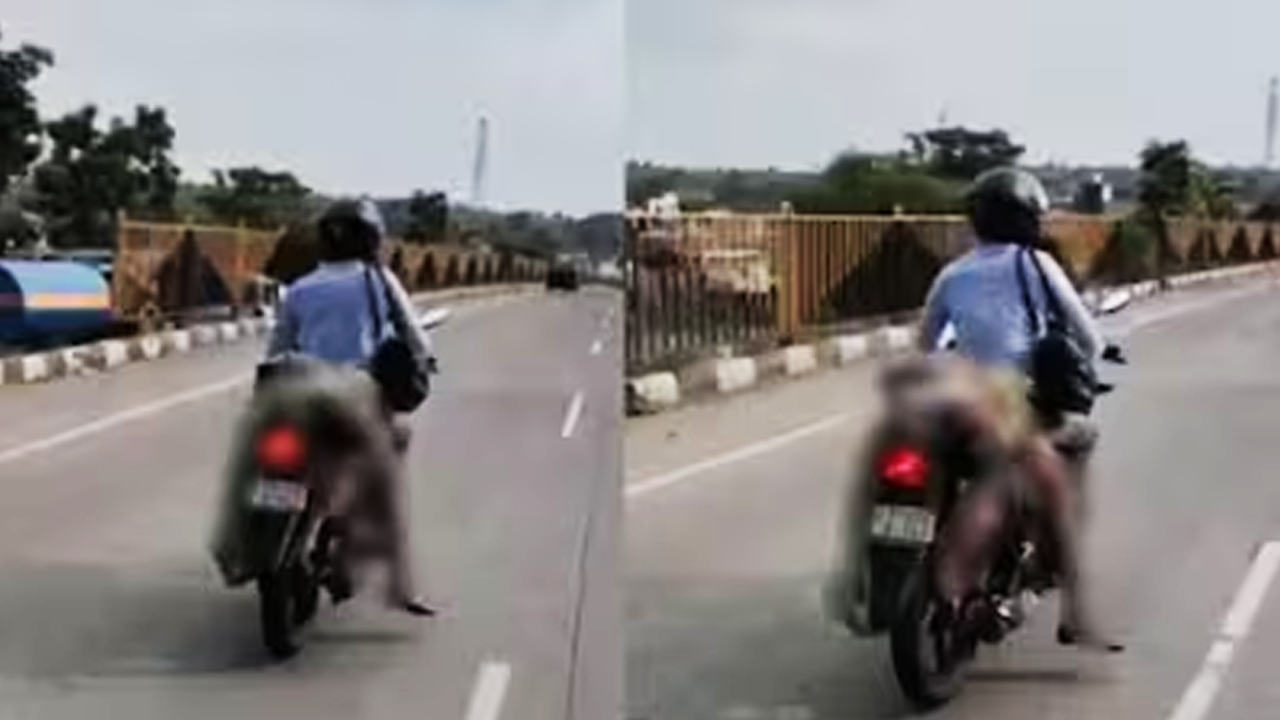 He was carrying a woman's body on a moving bike, then...