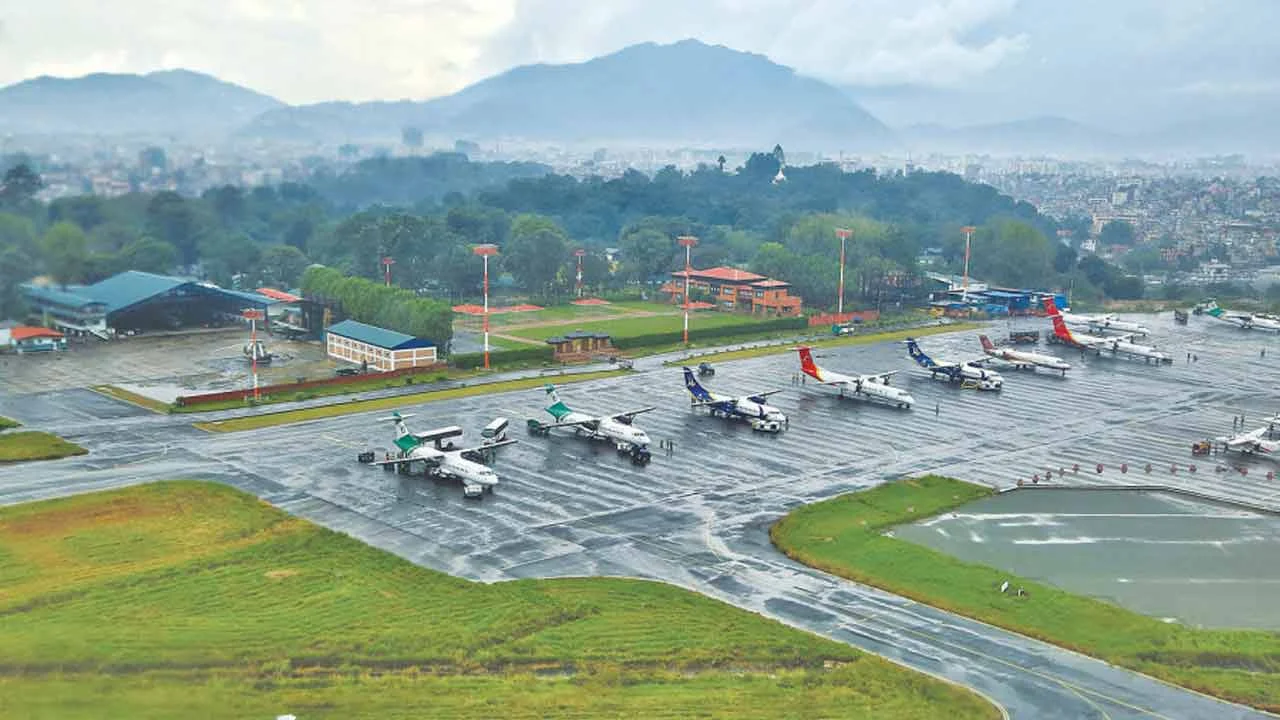 All flights at the airport are canceled.