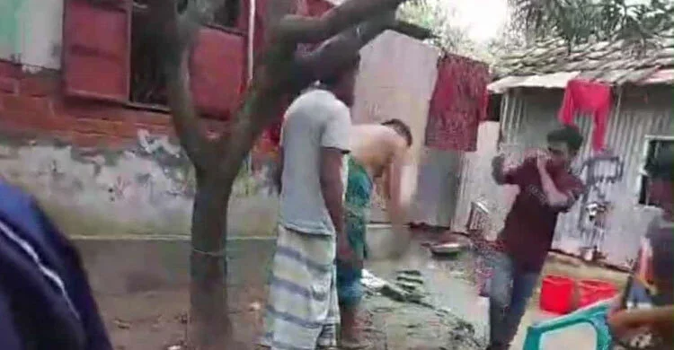 Expatriate beats son in front of mother for accusing him of theft, video goes viral