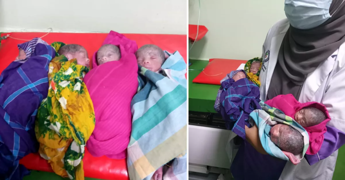 Expatriate's wife gives birth to 6 children at once
