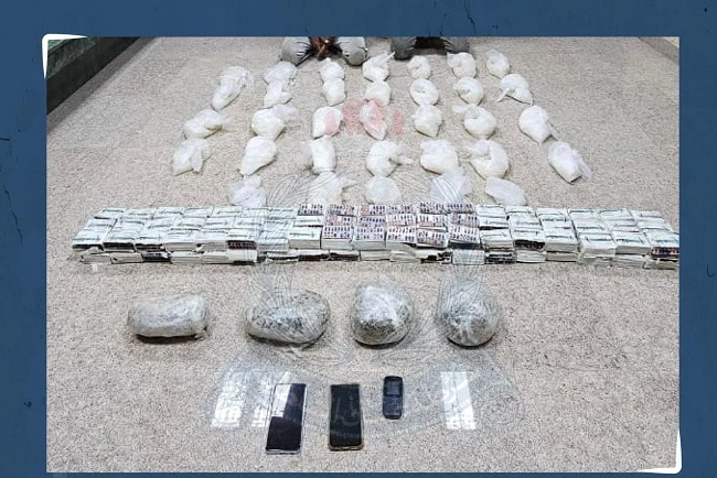 Two asian expats held with narcotics