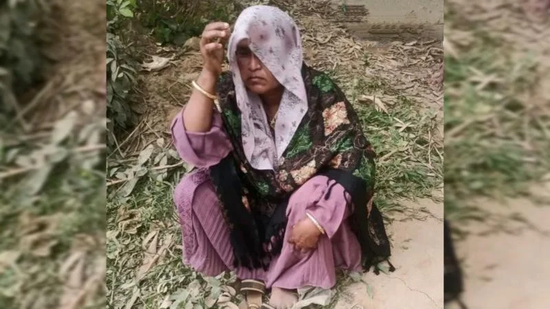 Mother of four children on hunger strike at expatriate's house demanding marriage