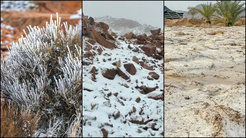 Saudi Arabia records severe winter, temperatures drop below zero