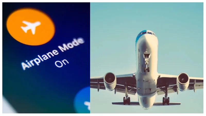 Why do you have to turn on 'airplane' mode on your mobile phone when you get on a plane