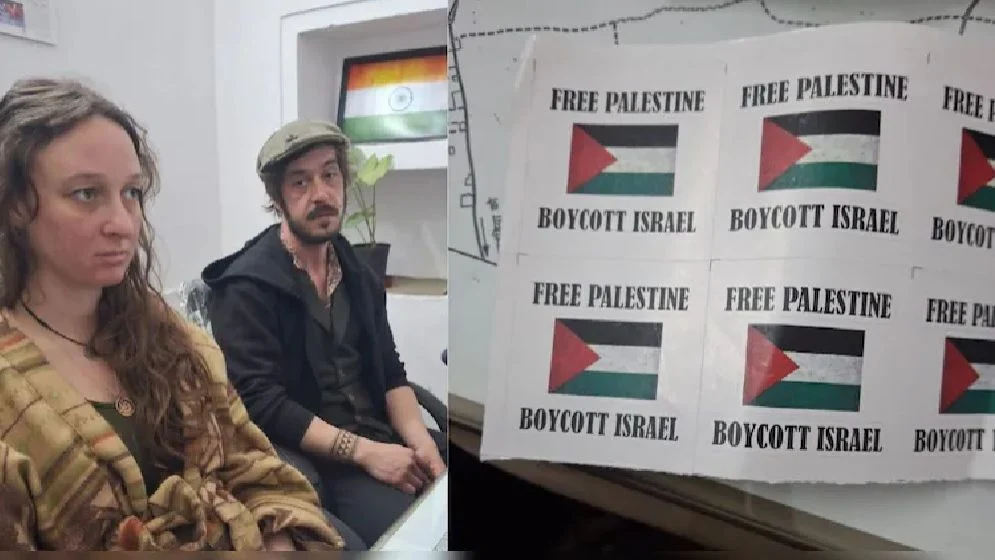 British couple ordered to leave India for putting up pro Palestine stickers