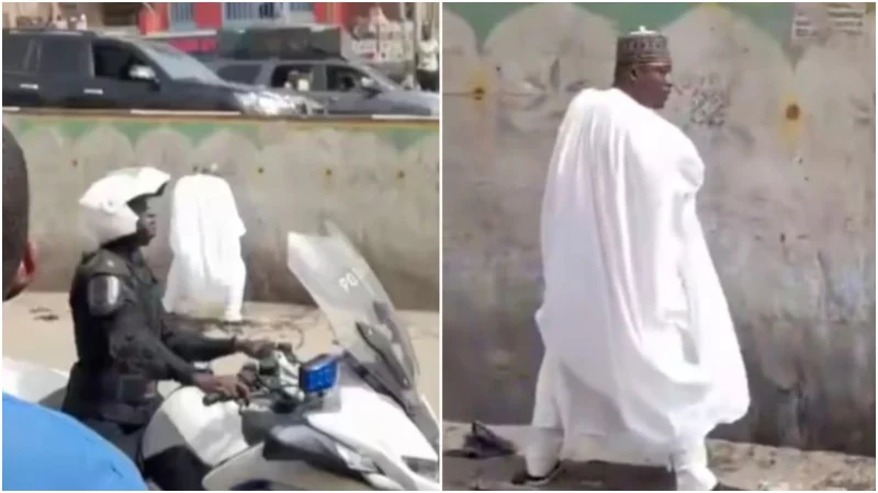 Governor stops motorcade and urinates in public on the road