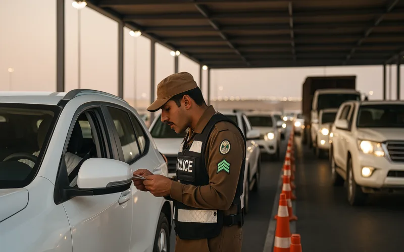 Saudi police checking permits upon entry into makkah 2025 800x500